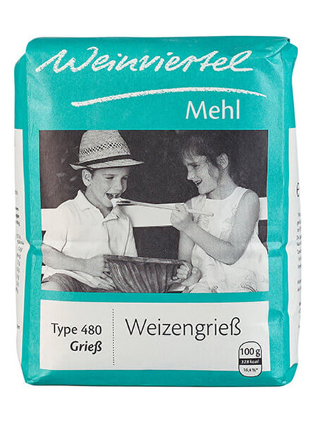 Weinviertelmehl Weizengrieß, Type 480